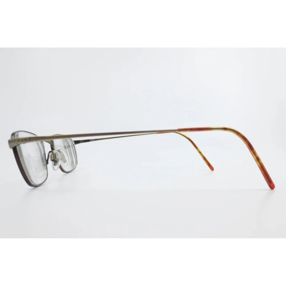 Hugo Boss Eyeglasses 0244 Bronze Gold Rectangular Metal Frames 49-20-145